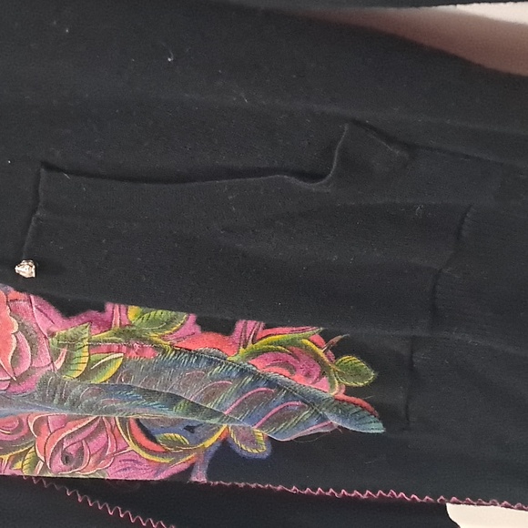 Black & pink ED HARDY HOODIE - Picture 6 of 9